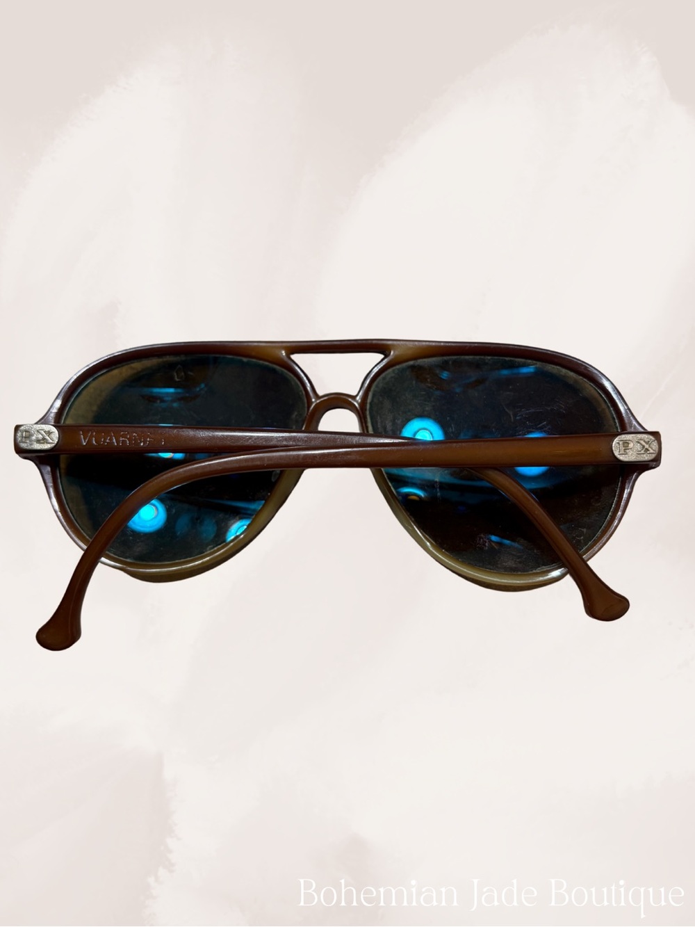 Vintage Vuarnet Brown Aviator Sunglasses Made in France 145mm - Picture 6 of 7